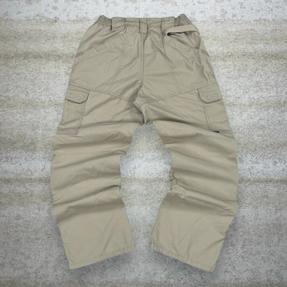 Vintage 90s 5.11 Tactical Pants Womens 6 Baggy Wide Leg Tan Cargo Military Grade